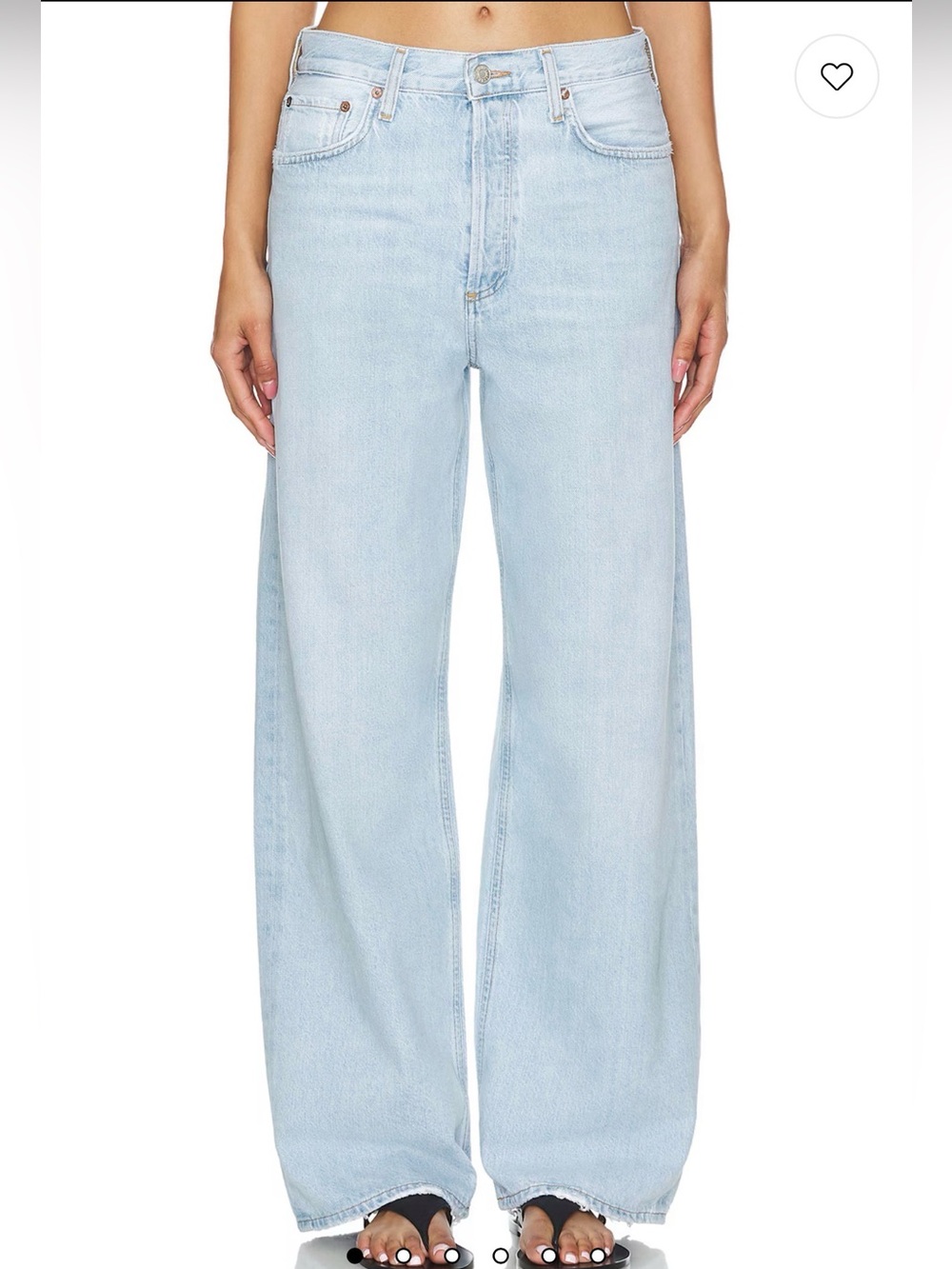 Agolde Light Blue Straight Leg Jeans